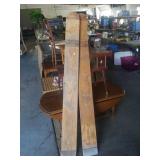 Old wood water skis : pair - no bindings