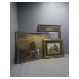 4 Framed prints : Sea themed