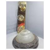Light Fixture & 2 Shades