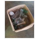 Glass vases :  Various sizes - Large box