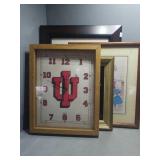 IU Clock & misc framed prints