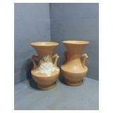 Weller Vase Pair : Crazing - Lovely