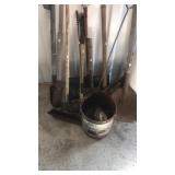 Lot of garden tools w wheels