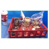 Coke mug,glasses,cards more