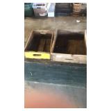 Wood crate and coke crate