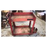 Red craftsman cart on wheels