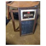 Tabletop easel * Michelob chalkboard sign