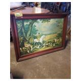 Large framed canvas print