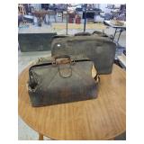 2 Antique leather bags