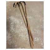 3 wood canes