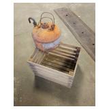 Gas can & Wood Crate