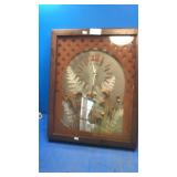 Wood glass clock