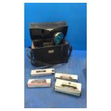 Polaroid camera. Trains