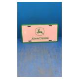Metal John Deere plate