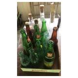 Old pop bottles. Coke 7up