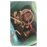 Pan. Metal. Pressure cooker