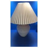 Peach glass lamp ceramic