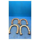 4 horse shoes