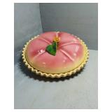 Vintage 9" apple pie baking dish with lid