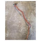 Hand carved branch walking stick