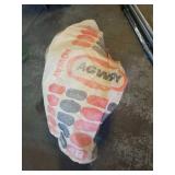 Agway plastic sack & 2 Burlap BEAN sacks