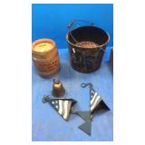 Banks. Wind chime. Bell