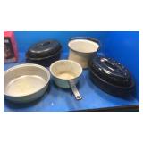 Old roasters. Pans