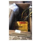 Wood box w contents. Tackle box