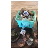 Tote of glass pink. Picture frame