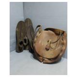 Vintage Leather Purse (Stiff) : 3 Shoe Lasts