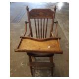 Vintage Press Back Highchair