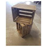 2 Wood Crates