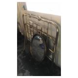 Full metal frame and mirror