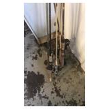 Lot of fishing poles