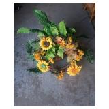 Fall wreath & Artificial Boston fern