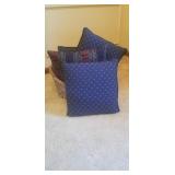 Pillows & Basket  - Like New