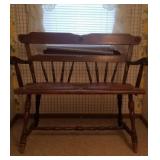 Early 2 Seater Wood Bench