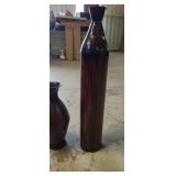 Metal vases 32" tall 1