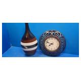 vase and  clock