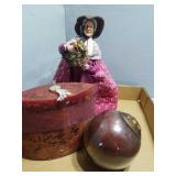 Fall Havest Decor - Oil Lamp, Prairie Woman &