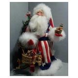 Folk Art Patriotic Santa - Skillful & Detailed