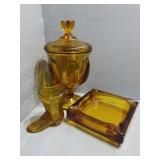 Vintage Amber Indiana Glass
