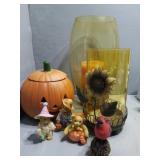Fall Harvest Decor - Large vase has small chip