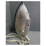 Iron & Bag of plastic hangers