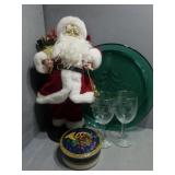 Miscellaneous Christmas - Santa - Platter - Wine