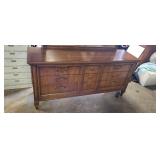 9 drawer dresser MCM 32 tall 66 long 19" deep