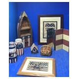 Americana lot. Wood ,wall hangings