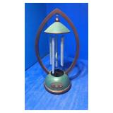 Fan operated wind chime on stand