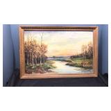 36x24 painted wall hanger wood frame