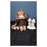 Precious moments doll, 50th anniversary statue